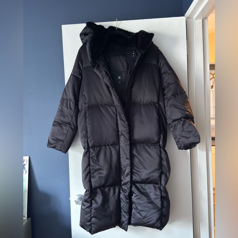 Banana Republic Black Puffer Coat